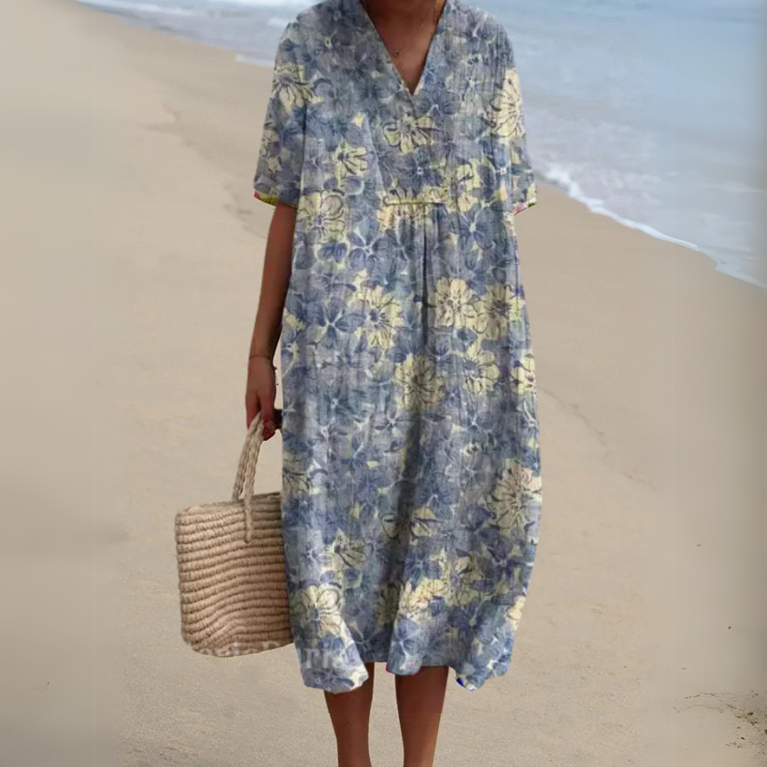 Nathalie | Robe Fleurie Élégante