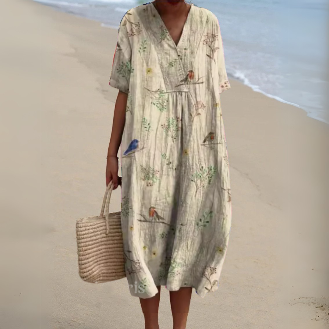 Nathalie | Robe Fleurie Élégante