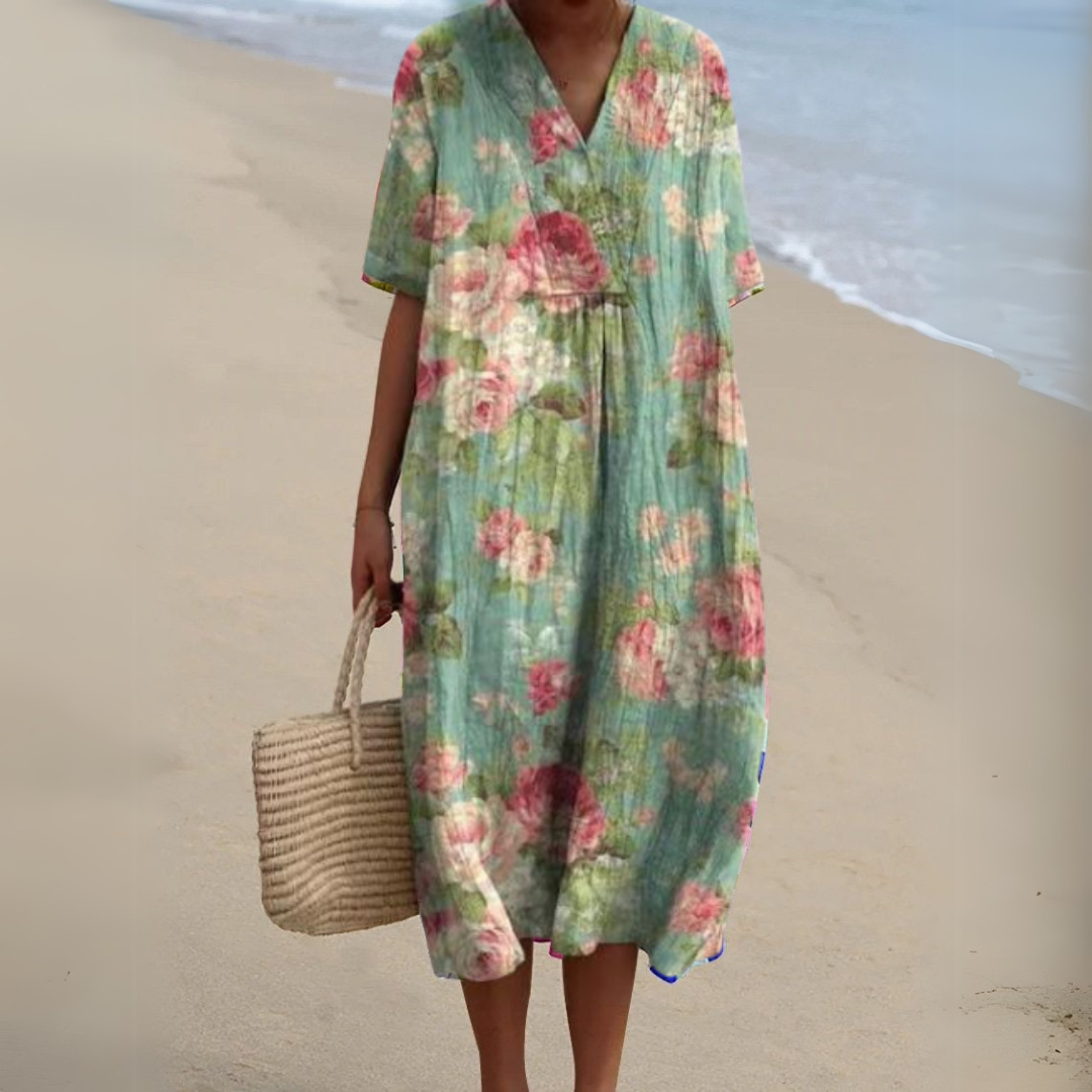 Nathalie | Robe Fleurie Élégante